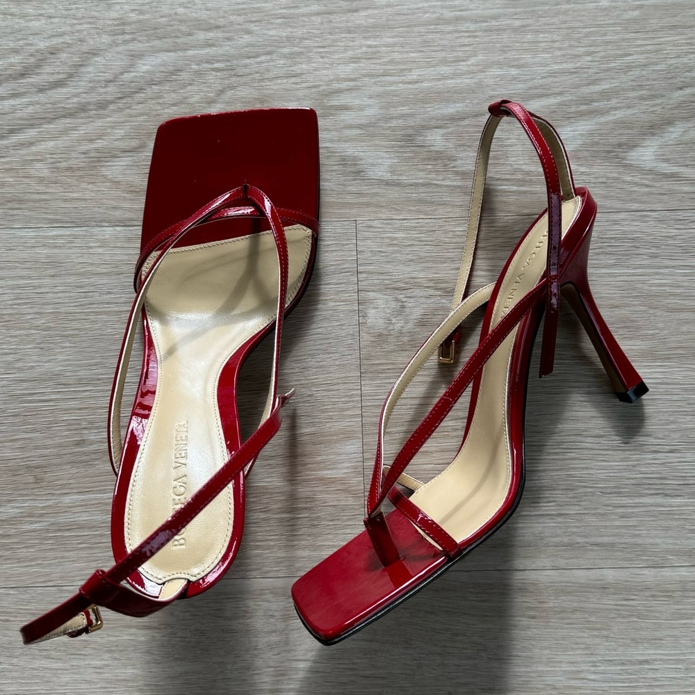 Bottega Veneta Red Stretch Sandal